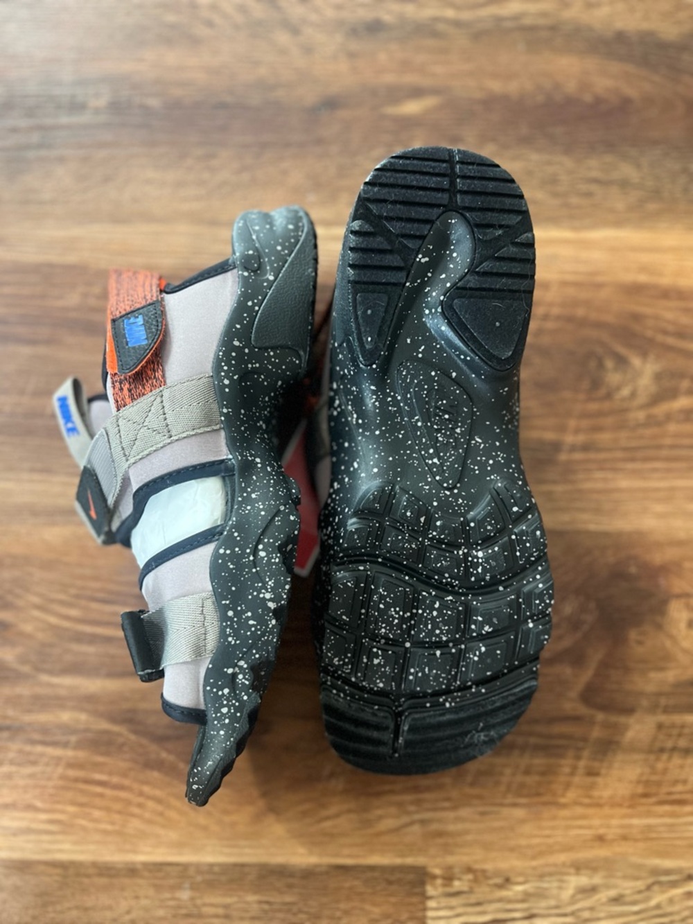 Nike Canyon Sandals Grey and Black/Grey Sandal with Orange Accents Men’s 12 - Picture 3 of 7